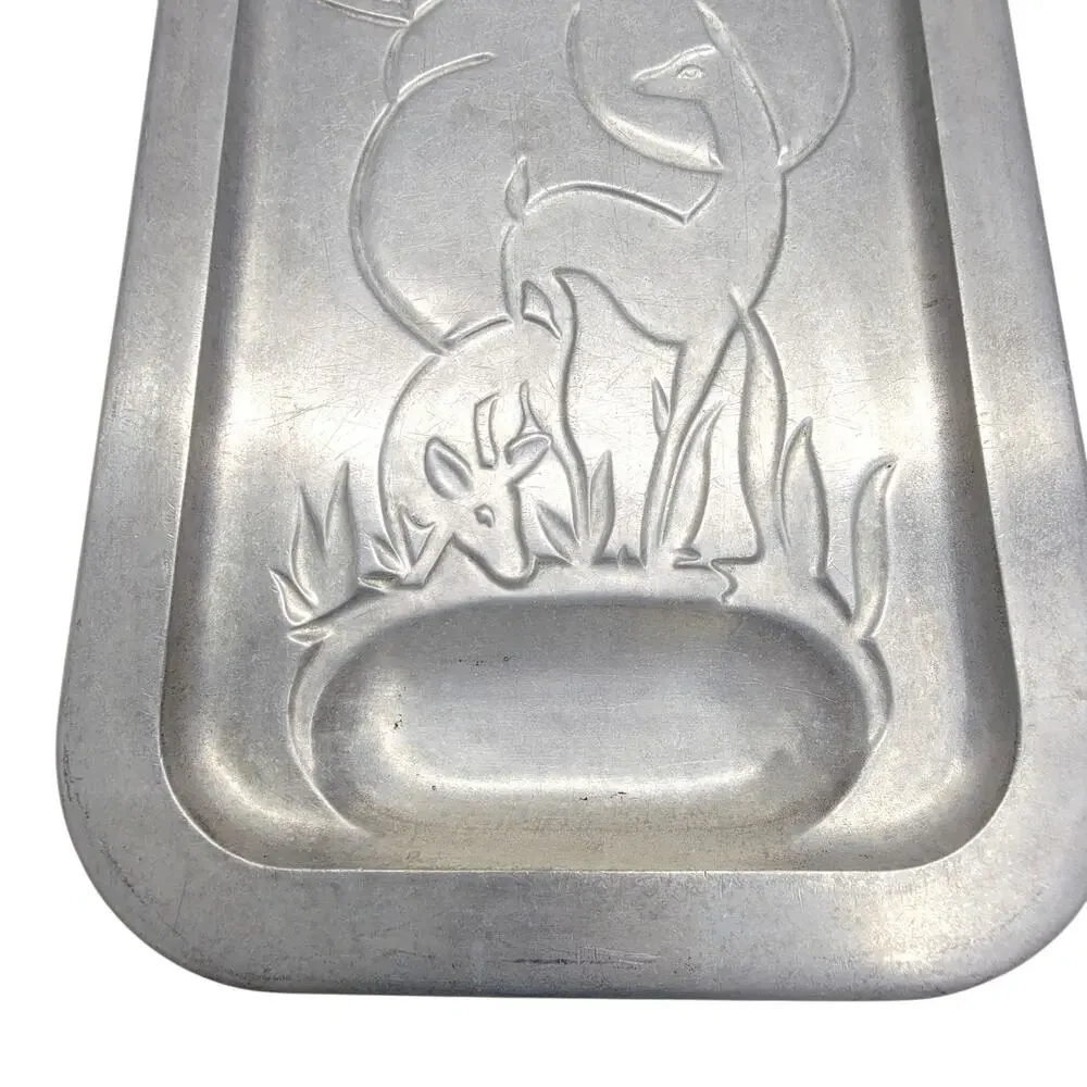Vintage Griswold Aristocraft Cast Aluminum Deer Meat Carving Serving Platter